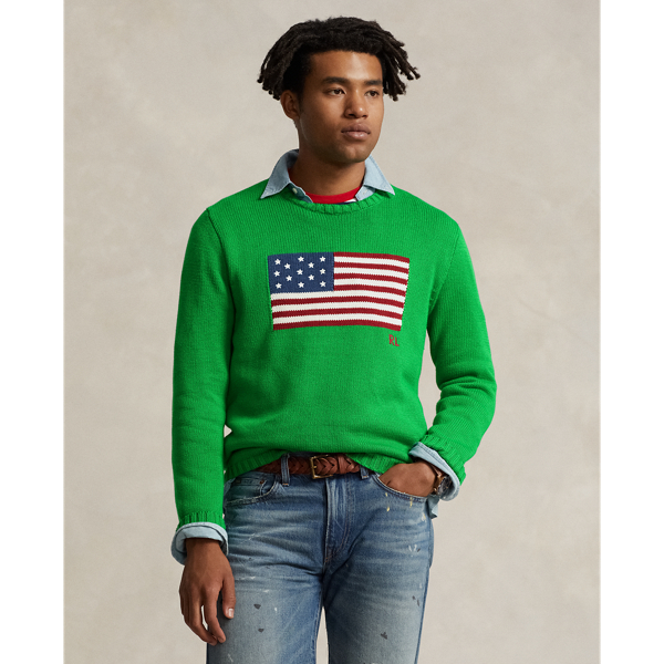 Men's Green Polo Ralph Lauren Sweaters
