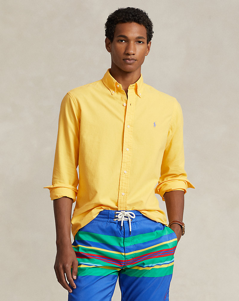 Gefärbtes Custom Fit Oxfordhemd Polo Ralph Lauren 1