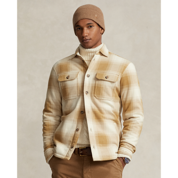 Plaid Fleece Shirt Jacket Polo Ralph Lauren 1