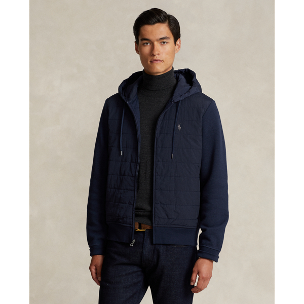 Navy blue and deals yellow polo hoodie