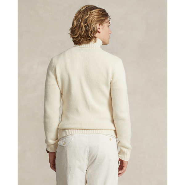 Pull col roulé noir homme ralph lauren deals