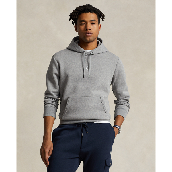 Double Knit Central Rope Logo Hoodie Grey main image 0