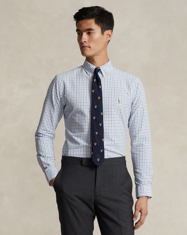 Custom-Fit Tattersall-Oxfordhemd