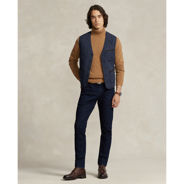 Mens suede vest clearance ralph lauren