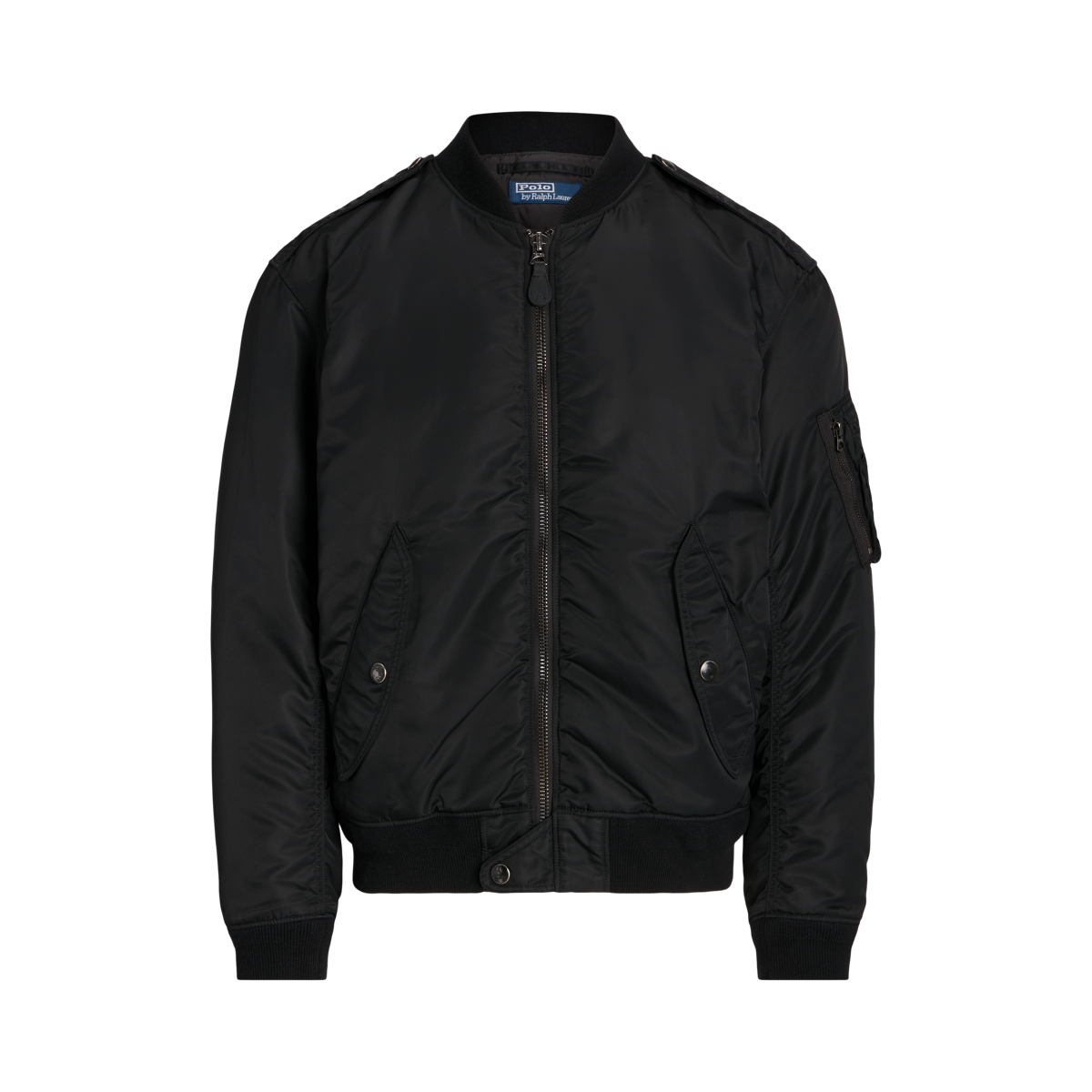 Ralph lauren bomber jacket black discount
