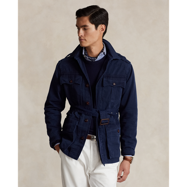 Twill Belted Utility Jacket