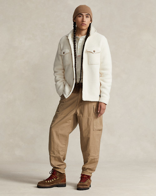 Baggy Fit Reverse-Sateen Cargo Pant
