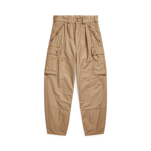 Baggy Fit Reverse-Sateen Cargo Trouser for Men | Ralph Lauren® UK
