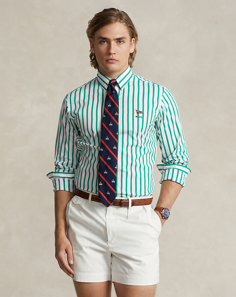Custom Fit Striped Poplin Shirt Polo Ralph Lauren 1