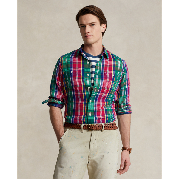 Men's Multi Flannel Button Down Shirts