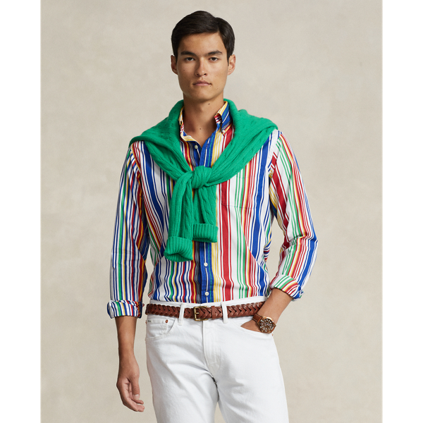 Classic Fit Striped Poplin Shirt Polo Ralph Lauren 1