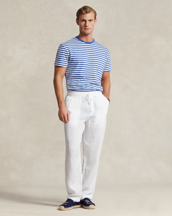 Relaxed Fit Linen Drawstring Trouser