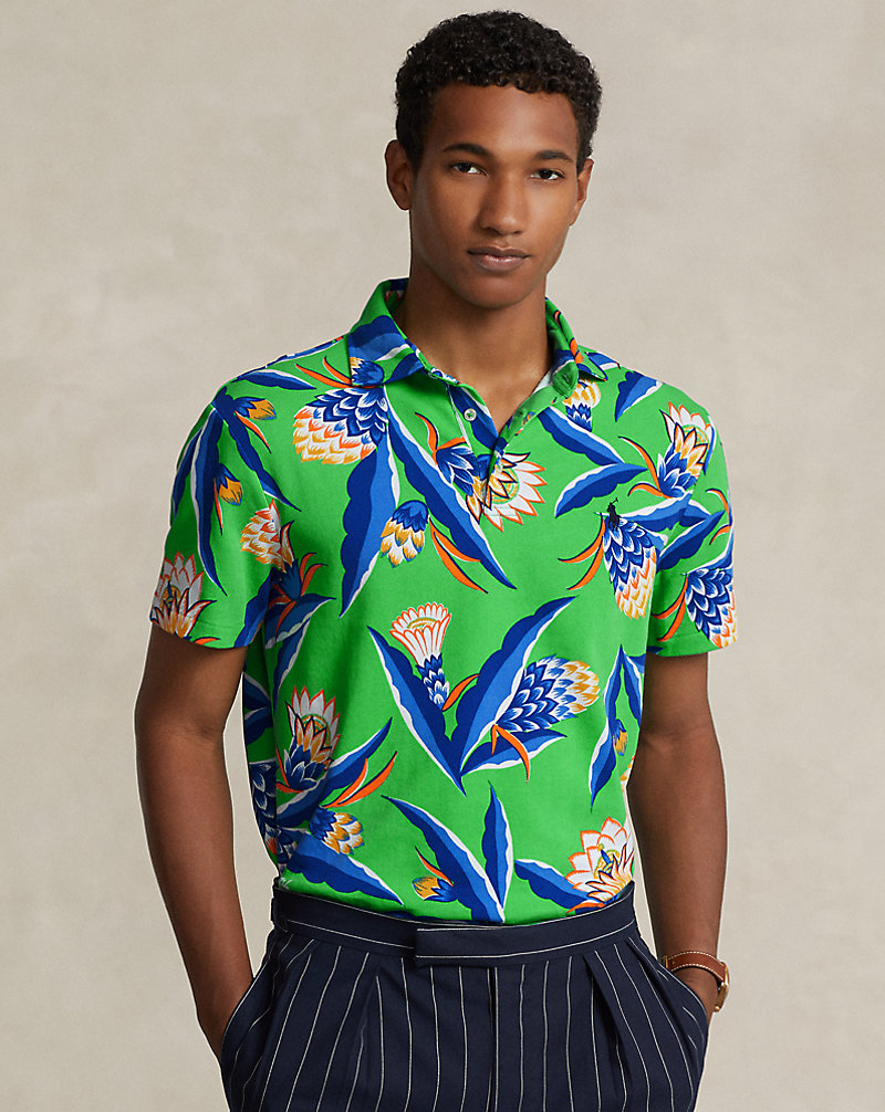 Custom Slim Fit Floral Spa Terry Polo Polo Ralph Lauren 1