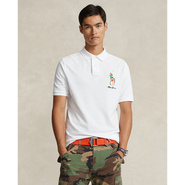 Classic Fit Big Pony Mesh Polo Shirt Polo Ralph Lauren 1