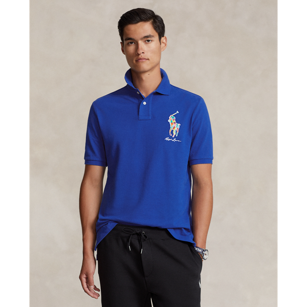 Classic Fit Big Pony Mesh Polo Shirt