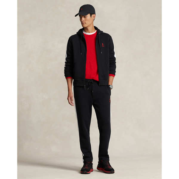 Double-Knit Mesh Track Trouser