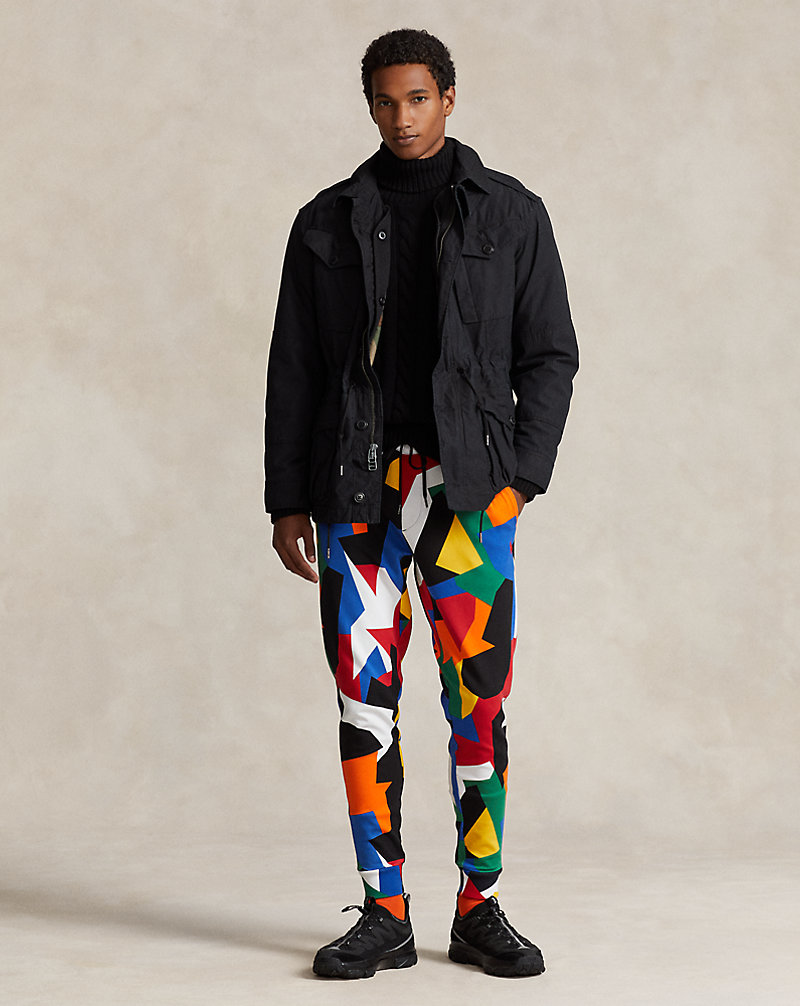 Abstract-Print Double-Knit Jogging Bottoms Polo Ralph Lauren 1