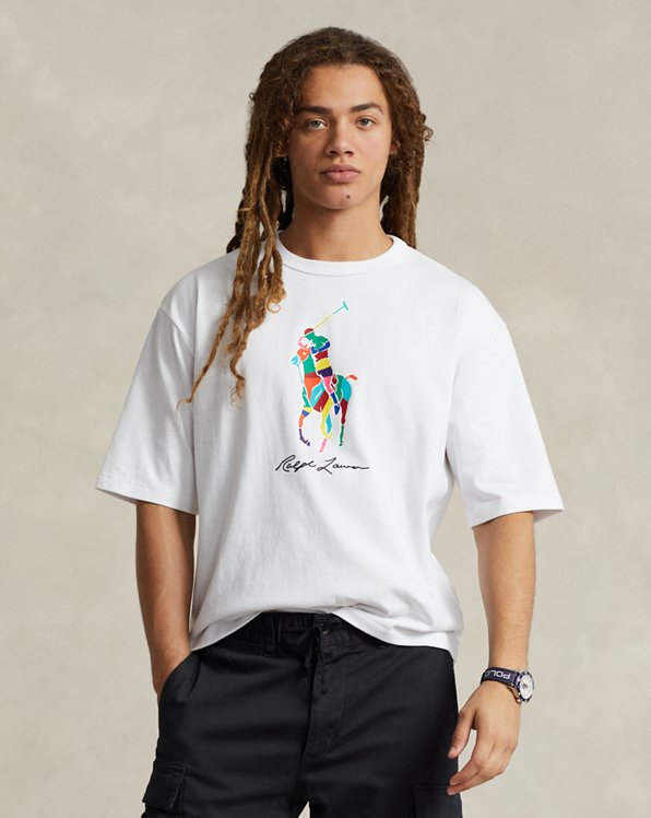 Relaxed-Fit Jersey-T-Shirt mit Big Pony