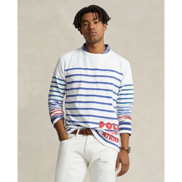 Classic Fit Striped Jersey T-Shirt Polo Ralph Lauren 1