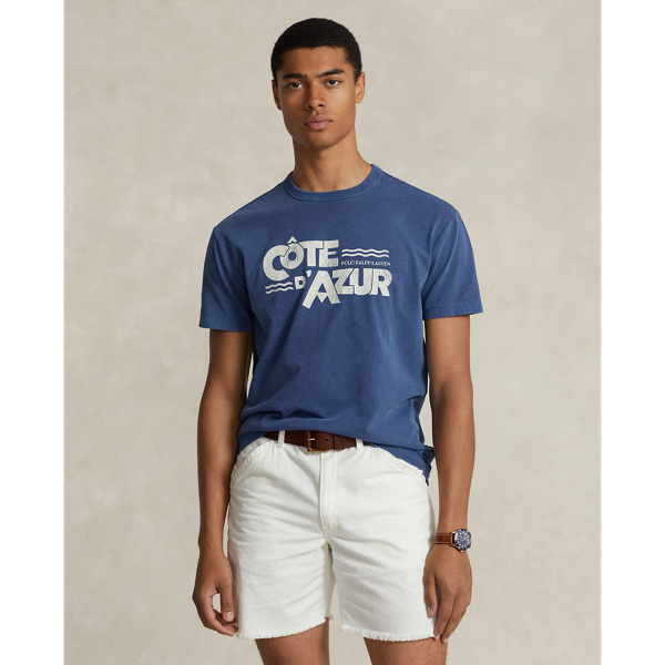 Classic-Fit Jersey-T-Shirt mit Grafik für Men | Ralph Lauren® DE