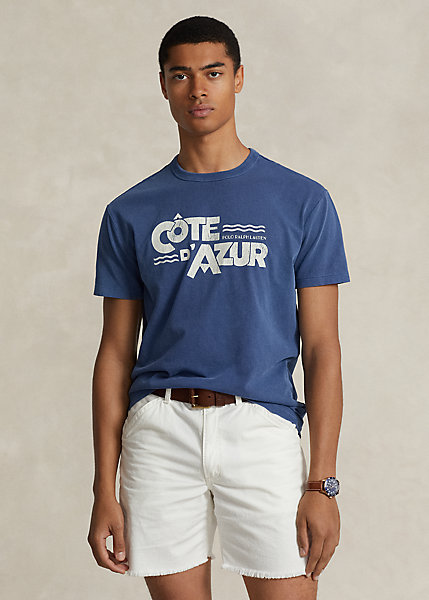 Classic-Fit Jersey-T-Shirt mit Grafik für Men | Ralph Lauren® DE