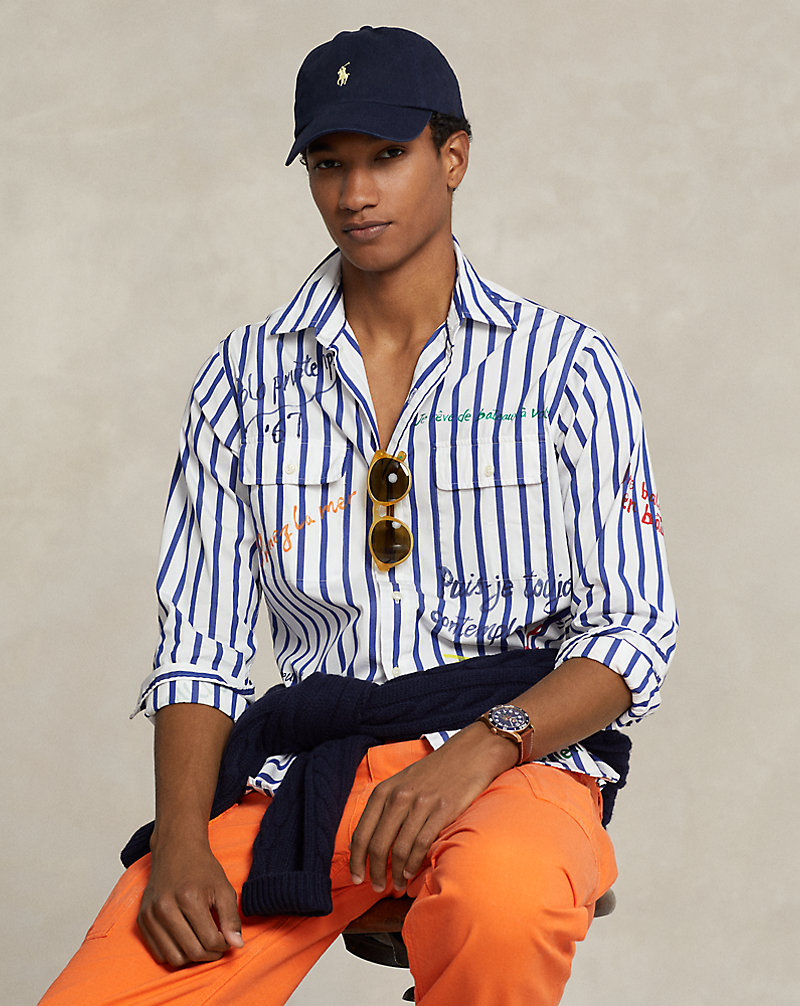 Camicia in popeline a righe Classic-Fit Polo Ralph Lauren 1