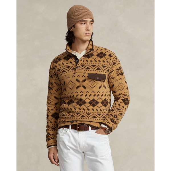 Fair Isle-Inspired Fleece Pullover