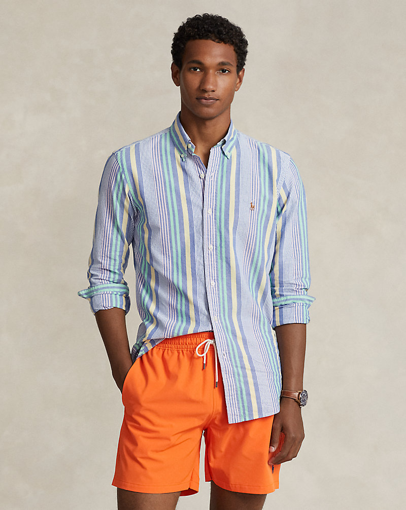 Slim Fit Striped Oxford Shirt Polo Ralph Lauren 1