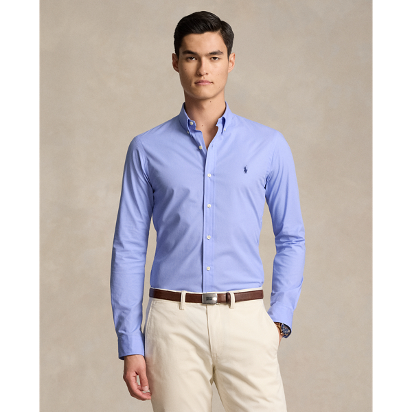 Slim Fit Stretch Poplin Shirt