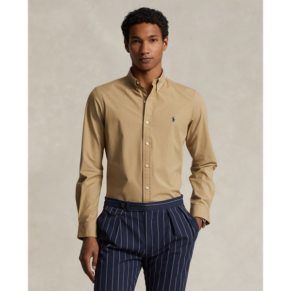 Slim Fit Stretch Poplin Shirt