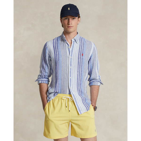 La Camisa de Lino a Rayas Portwell para Hombres main image 1