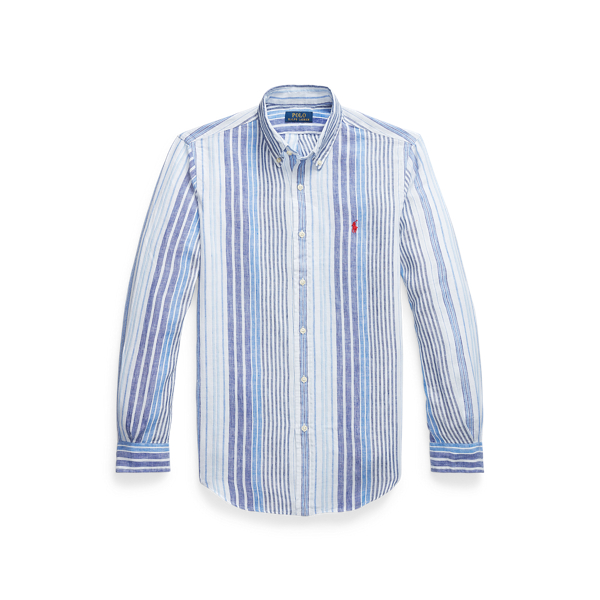 La Camisa de Lino a Rayas Portwell para Hombres