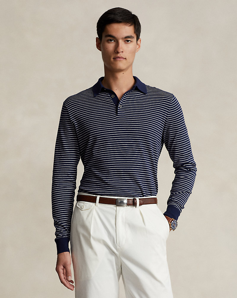 Striped Cotton Polo-Collar Jumper Polo Ralph Lauren 1