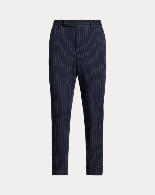 Striped Stretch Twill Suit Trouser