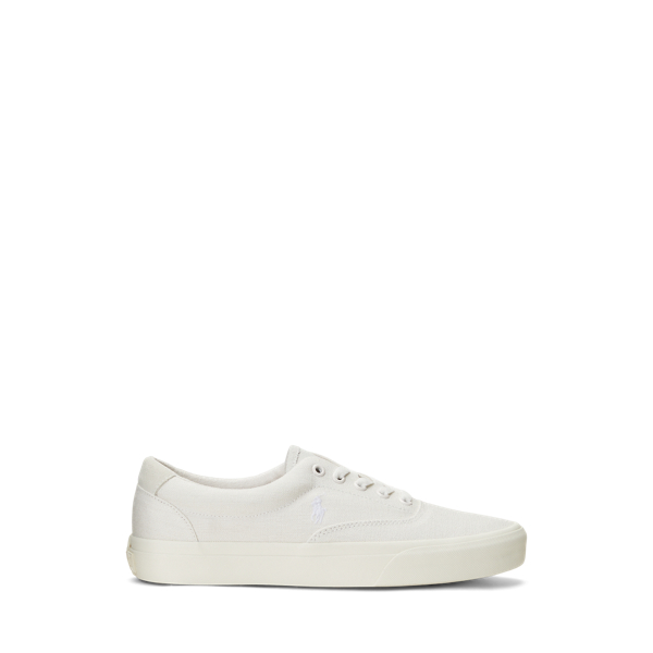 Keaton Suede-Trim Canvas Sneaker