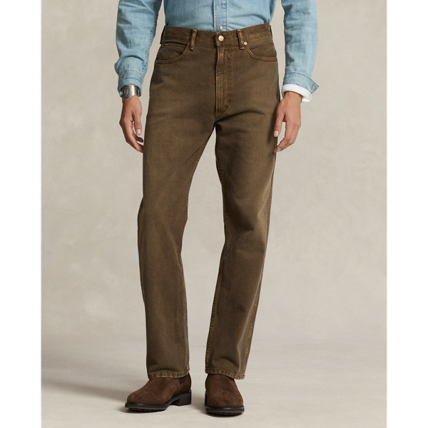 brown polo jeans