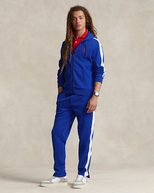 Double-Knit Mesh Track Pant