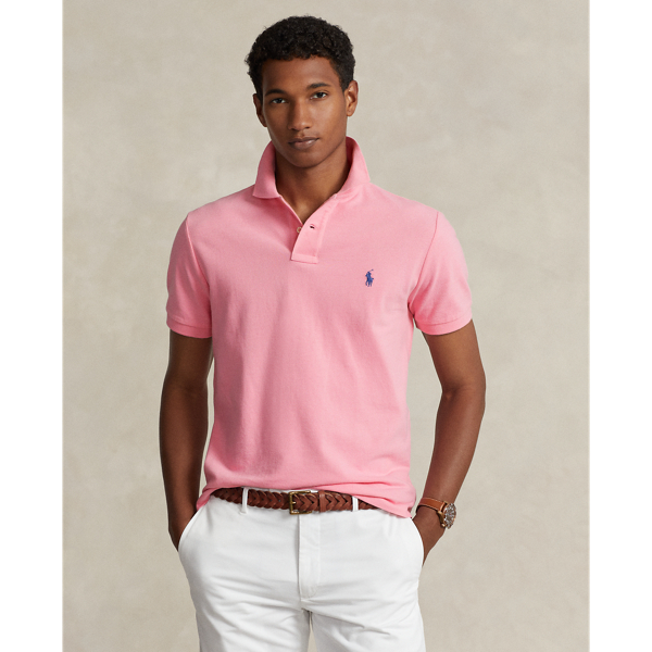 Men\'s Pink Polo Lauren Lauren Ralph Polo Shirts Ralph 