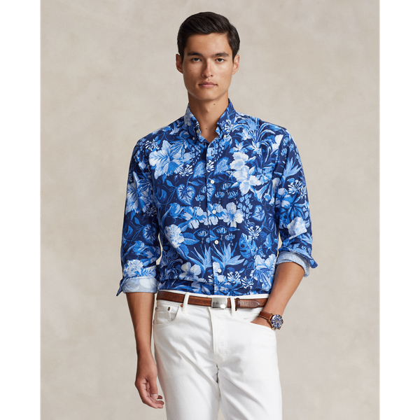 Classic Fit Floral Oxford Shirt