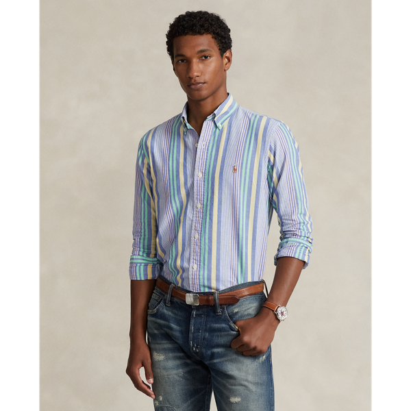 Classic Fit Striped Oxford Shirt