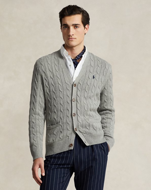 Cable-Knit Cotton Cardigan 