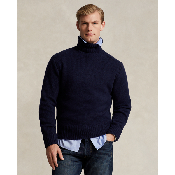 Wool-Cashmere Turtleneck Sweater