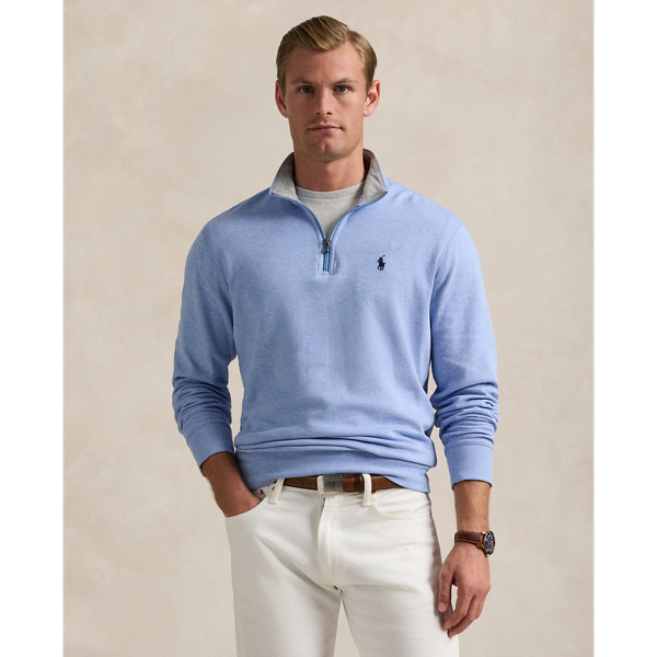 Luxury Jersey Quarter-Zip Pullover