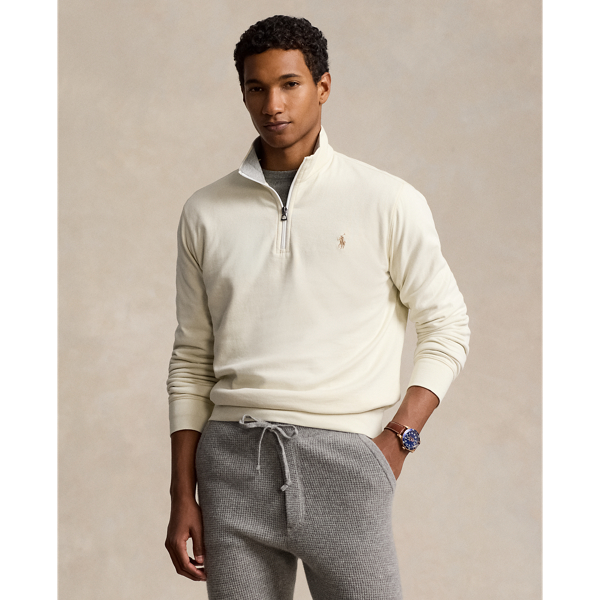 Luxury Jersey Quarter-Zip Pullover