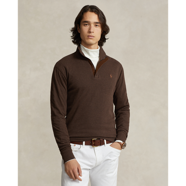 Luxury Jersey Quarter-Zip Pullover