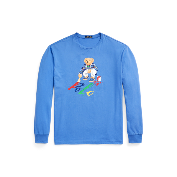 light blue polo bear shirt
