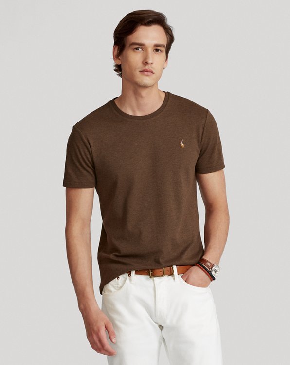 T-shirt de algodão macio Custom Slim Fit