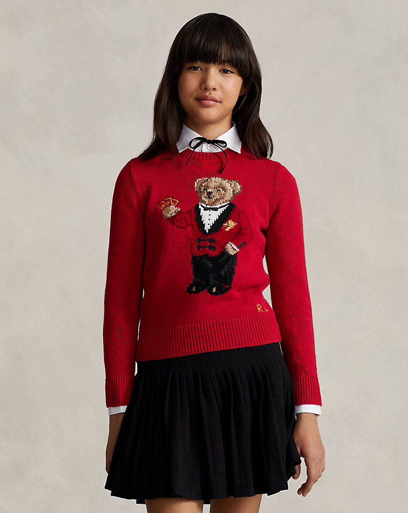 Lunar New Year Polo Bear Sweater Girls 7-16 1