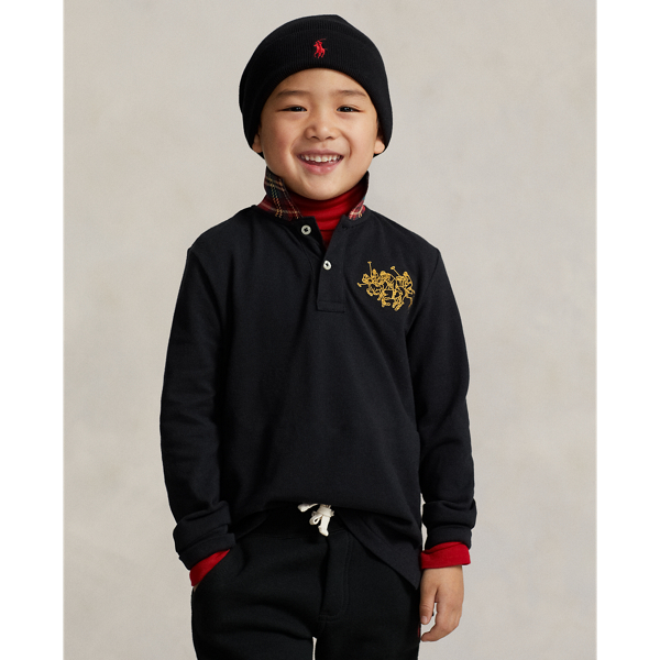 Poloshirt Lunar New Year mit Pony