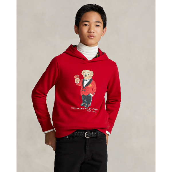 Lunar New Year Polo Bear Fleece Hoodie